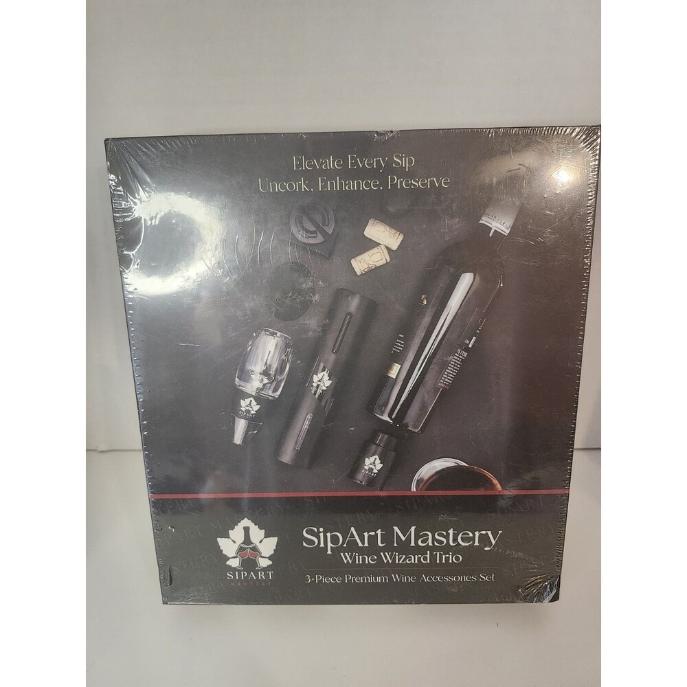 Sip Art Mastery Wine Wizard Trio Premium Wine Accessories Set